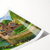 Extra large wall art featuring line art flowers in a minimalist style on a rolled canvas, suited for large living room decor.