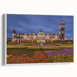 Vintage poster art of Otago, New Zealand landscape on framed canvas, featuring vibrant colors, ideal for living room decor.