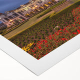 Art deco poster of Otago, New Zealand scenery on rolled canvas in muted earth tones, suitable for dining room wall art.