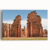 Black and white photograph of Argentine scenery on stretched canvas, ideal for kitchen wall art.