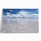 Black and white photo of Bolivian landscape on stretched canvas, ideal for kitchen wall art or bedroom.