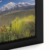 Black wall art featuring a textured, colorful abstract design on a framed canvas, ideal for living room decor.