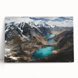 Black and white stretched canvas featuring a scenic view of Machu Picchu, ideal for kitchen wall art or bedroom ambiance.