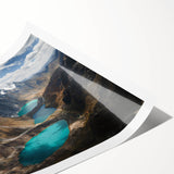 Extra large wall art featuring line art flowers in muted earth tones on a rolled print, suitable for large living room decor.