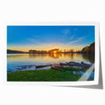 Rolled print of Arkansas scenery featuring soft pastel colors, ideal for art wall dining room decor.