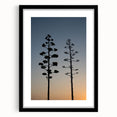 Extra large abstract art print of Los Angeles skyline in vibrant, colorful hues on a textured canvas, framed in black.