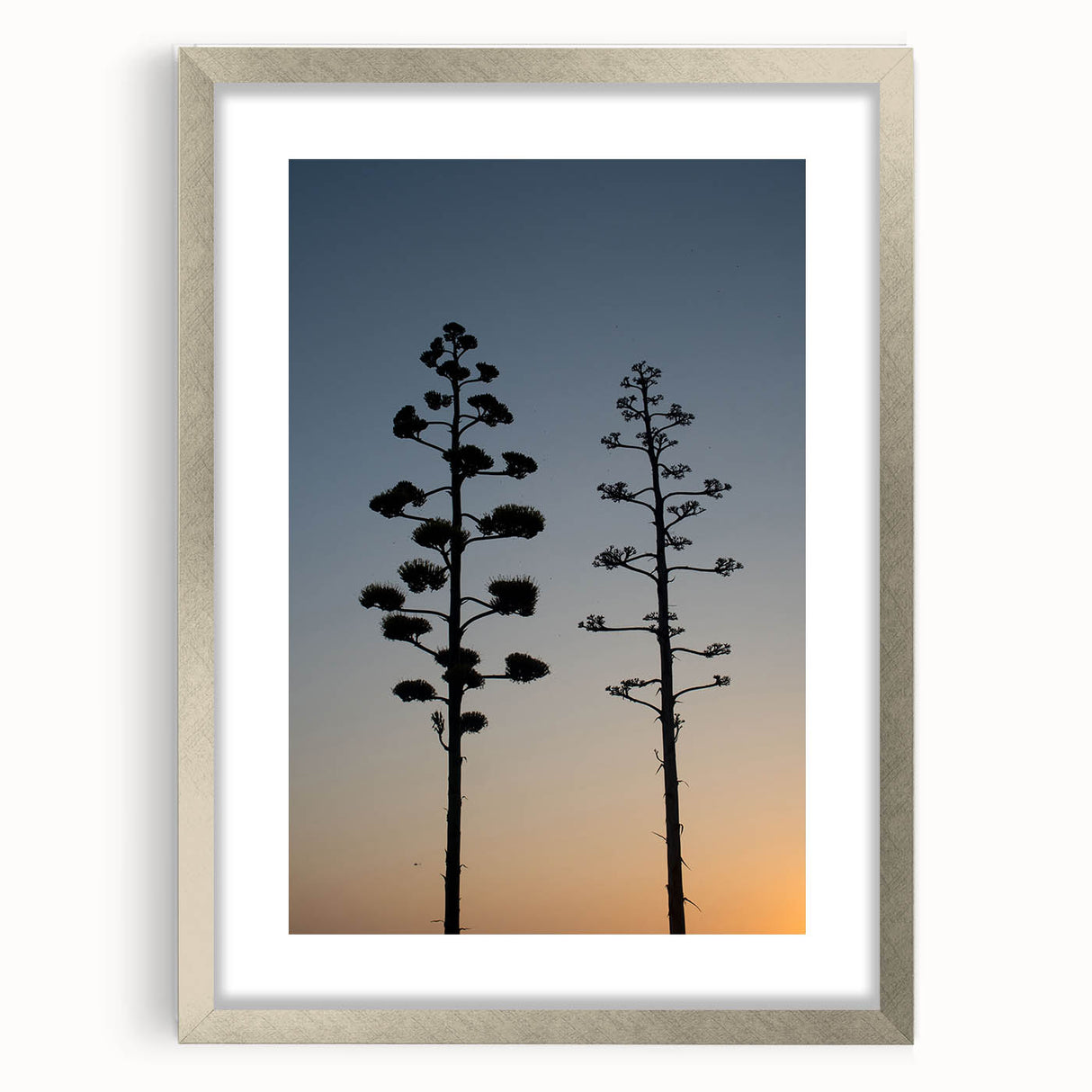 Textured abstract art print of Los Angeles skyline in muted earth tones on a framed canvas, suitable for bedroom decor.