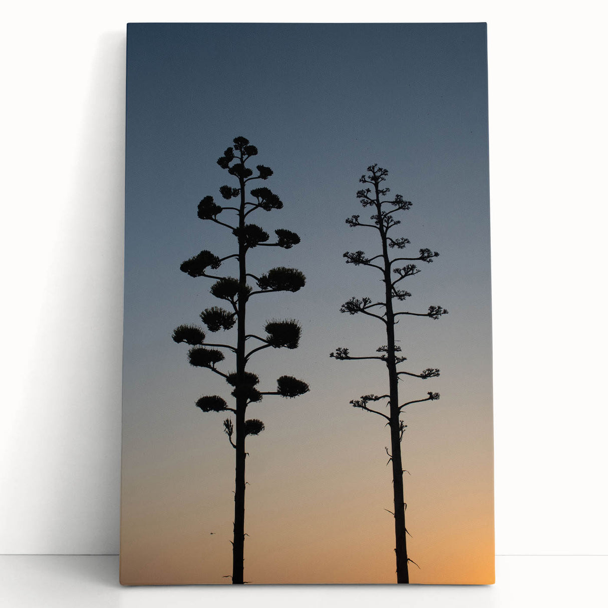 Black and white large art print of Los Angeles skyline on stretched canvas, ideal for kitchen wall art or bedroom ambiance.