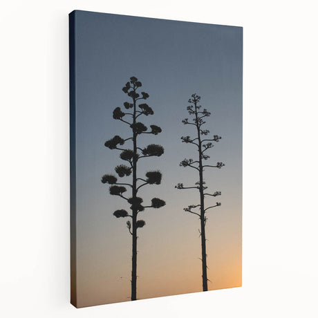 Los Angeles cityscape on large stretched canvas with soft gray and blue tones, suitable for kitchen wall art.