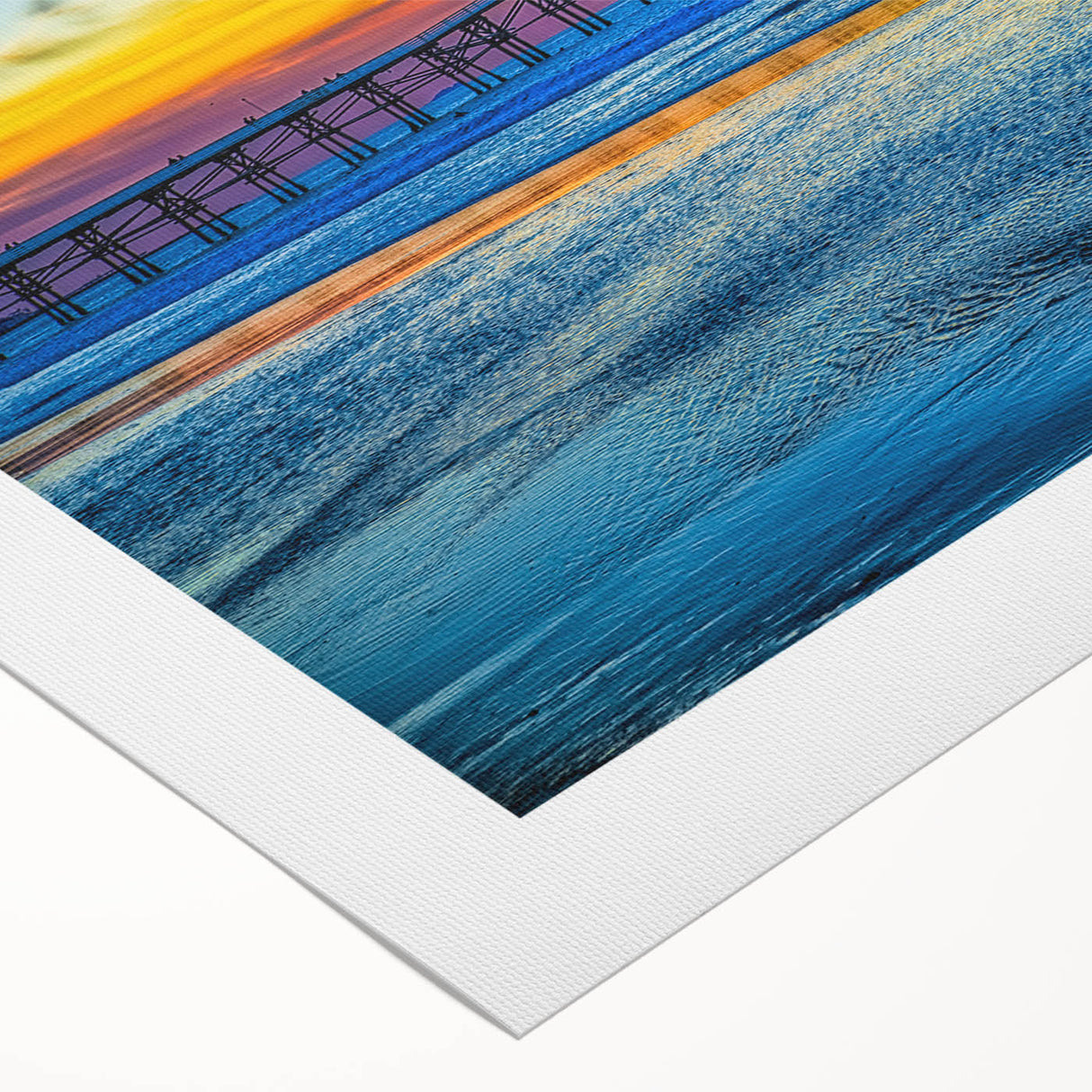 Art deco poster of San Diego skyline in pastel shades on rolled canvas, suitable for dining room wall.