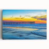 Black and white stretched canvas of San Diego skyline, ideal for kitchen wall art.