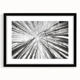Colorful abstract art print of Aspen scenery on textured canvas, framed in black, ideal for living room decor.