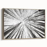 Framed canvas depicting a vintage-style landscape of Aspen, Colorado in gold and black tones, suitable for bedroom decor.