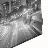 Large abstract wall art depicting Connecticut scenery in muted earth tones on acrylic glass.