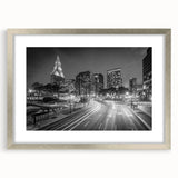 Textured art of abstract Connecticut scenery in muted earth tones, framed with a silver mat, ideal for bedroom decor.