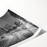 Extra large wall art featuring line art flowers in muted earth tones on a rolled print, ideal for large living room decor.