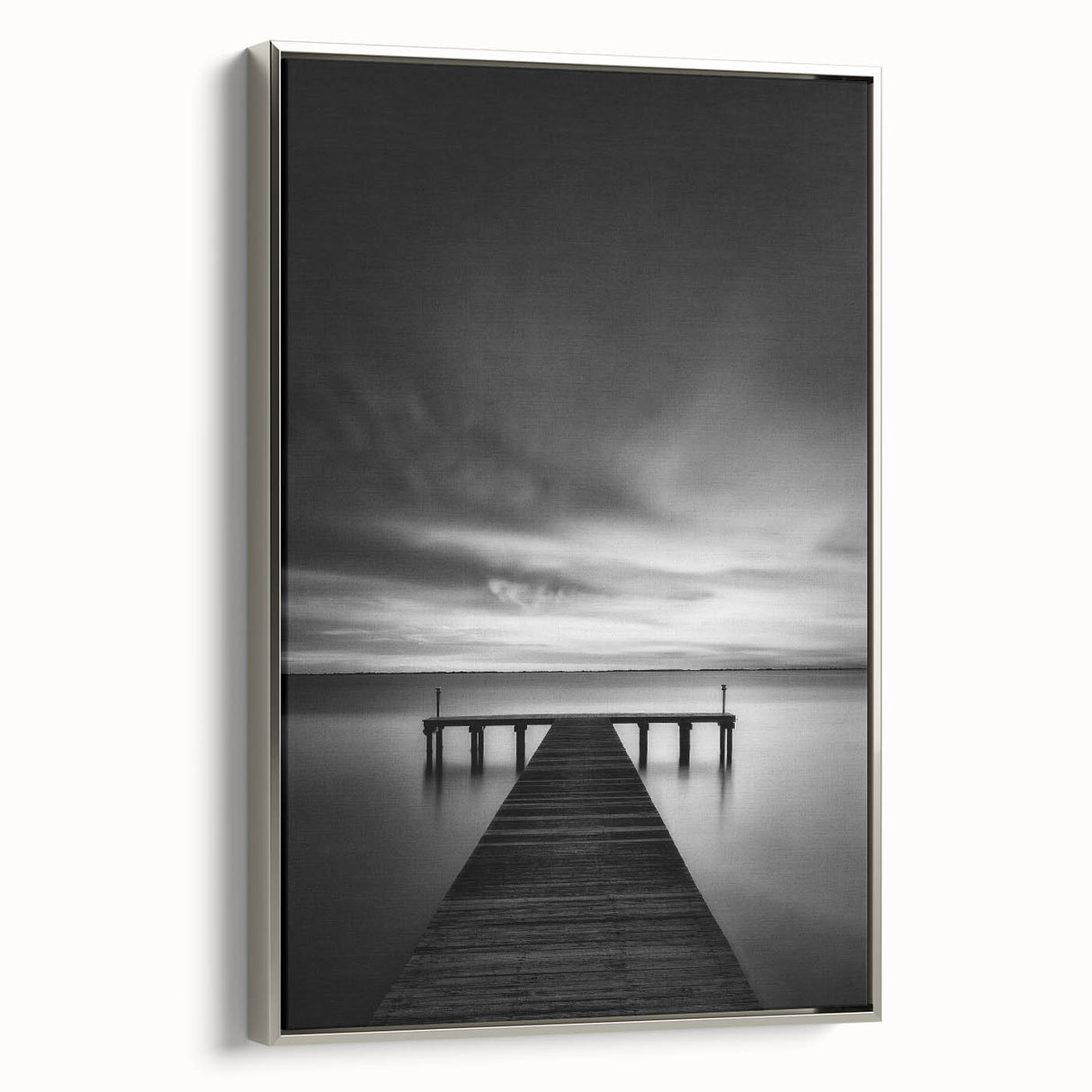 Framed canvas depicting a vintage-style Delaware landscape with colorful art elements, ideal for enhancing black wall decor.
