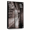 Acrylic print of New Orleans scenery in muted colors, ideal for dining room or bedroom wall art.