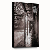 Acrylic print of a large abstract depiction of New Orleans in muted earth tones, ideal for bedroom or dining room art.