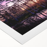 Art deco poster of Louisiana scenery in muted earth tones on a rolled canvas, suitable for dining room decor.