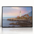 Large abstract wall art depicting Acadia, Maine, in muted earth tones on a framed acrylic.