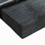 Black and white landscape art painting of Maine scenery on large stretched canvas, ideal for bedroom wall decor.