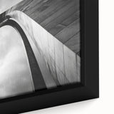 Black wall art featuring a textured depiction of the St.