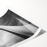 Extra large wall art featuring line art flowers in black and white, ideal for large living room decor.
