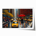 Rolled print of Manhattan skyline in muted gray tones, ideal for art wall dining room.