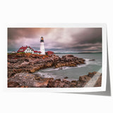 Extra large rolled print of Portland, Oregon scenery with vibrant floral elements, ideal for art wall dining room.