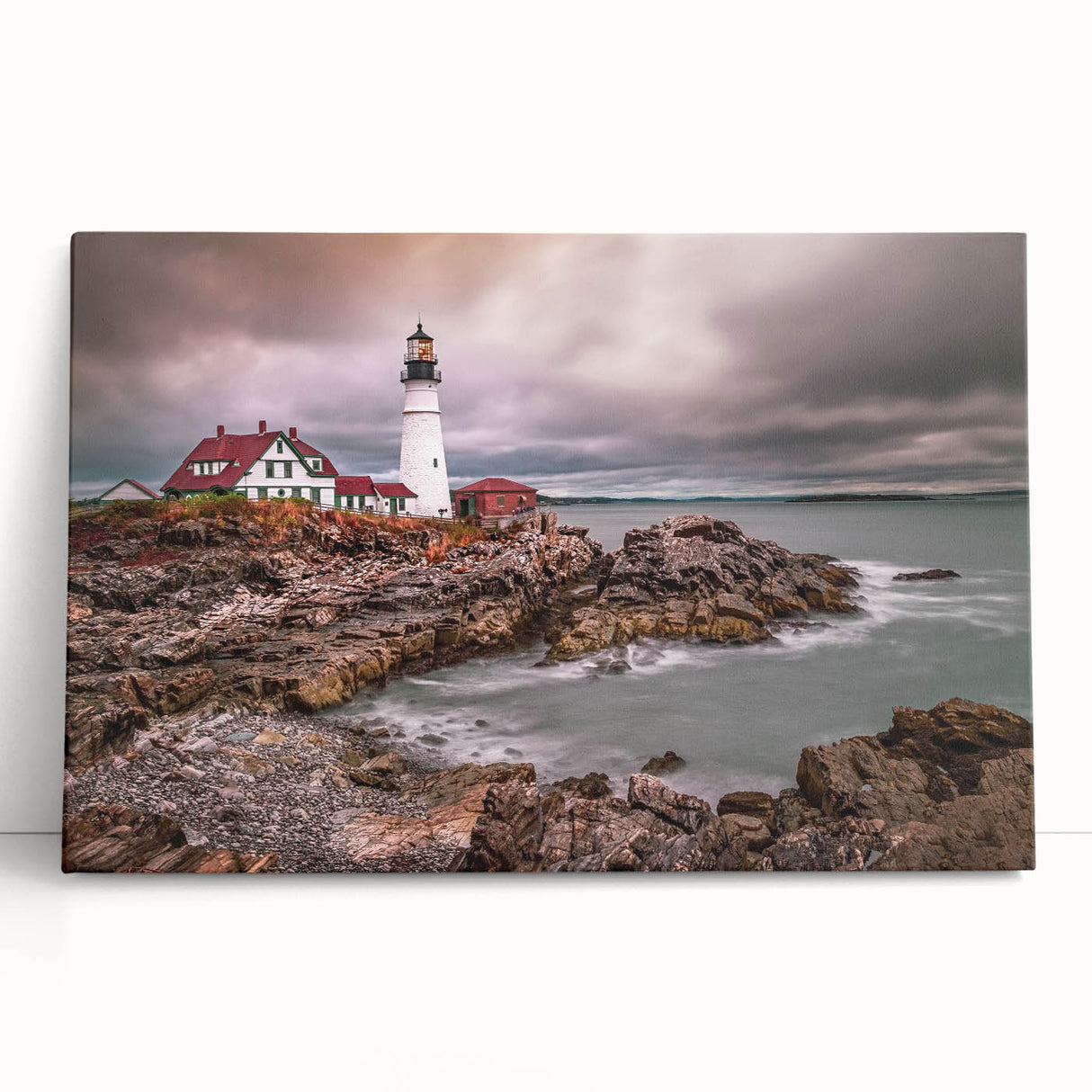 Black and white stretched canvas of Portland, Oregon skyline, ideal for kitchen wall art or bedroom ambiance.