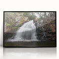 Large abstract wall art depicting a Pennsylvania scenery in black and white tones on a framed acrylic.