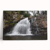 Black and white stretched canvas of Pennsylvania scenery, ideal for kitchen wall art or bedroom ambiance.