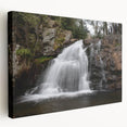 Large art depicting Pennsylvania scenery in muted earth tones on stretched canvas, suitable for kitchen wall art.
