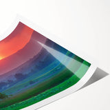 Extra large rolled print featuring line art flowers in muted earth tones, ideal for large living room wall art.