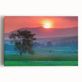 Black and white photo of Vermont scenery on large stretched canvas, suitable as kitchen wall art.