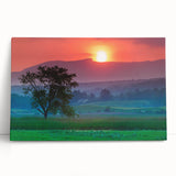 Black and white photo of Vermont scenery on stretched canvas, ideal for kitchen wall art.