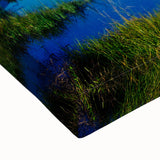 Black and white landscape art painting of the Grand Tetons on stretched canvas, suitable for bedroom wall decor.