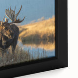 Extra large framed canvas featuring a textured depiction of Yellowstone.