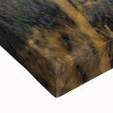 Black and white landscape art painting of Yellowstone on stretched canvas, suited for bedroom wall decor.