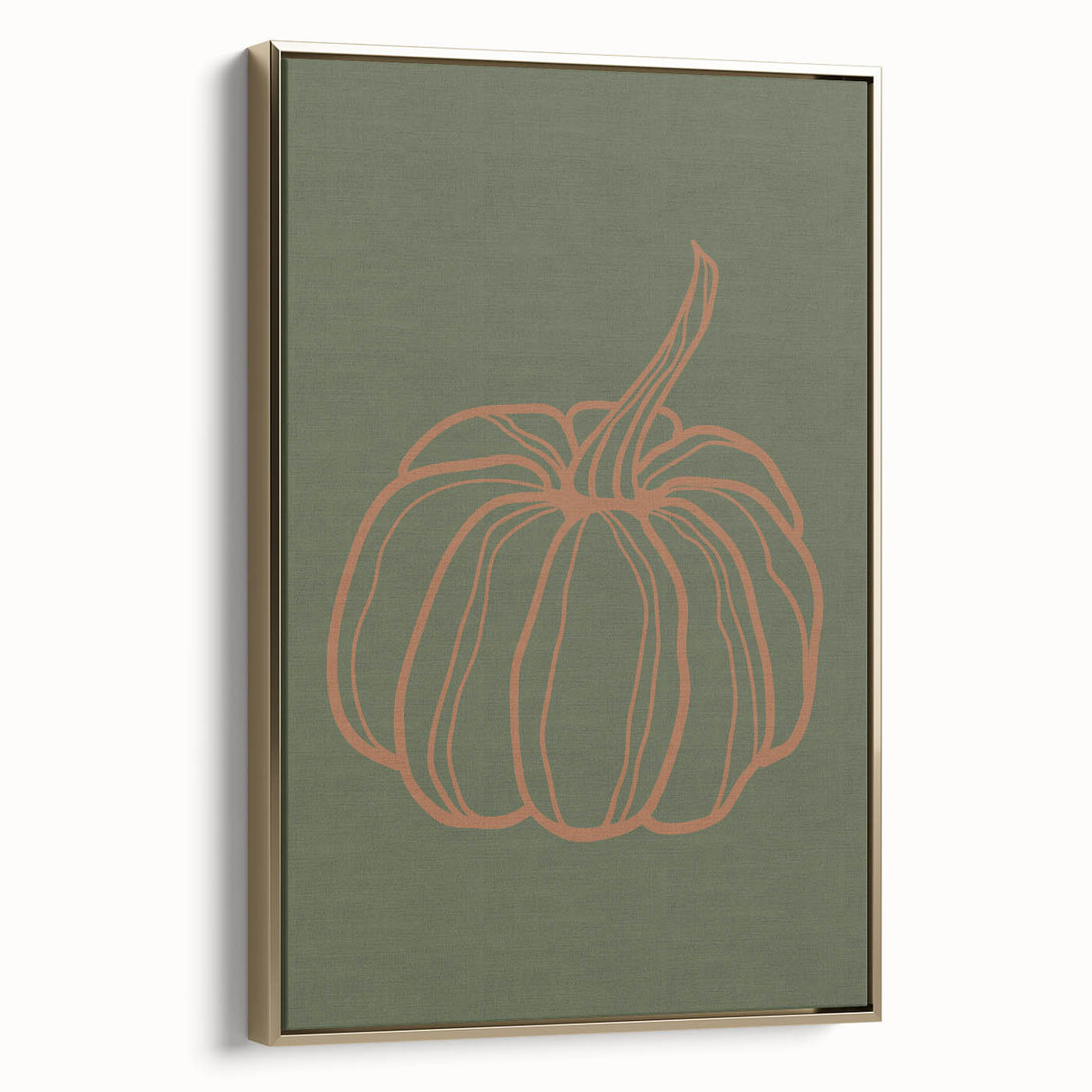 Framed canvas featuring a vintage landscape painting of fall, with rich gold and black tones, ideal for bedroom wall decor.