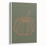 Vintage poster art of autumn trees on extra large framed canvas, featuring black and colorful hues.