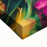 Black and white landscape art painting on stretched canvas, featuring a spring scene, ideal for bedroom wall art.