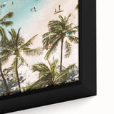 Extra large black wall art featuring colorful, textured abstract design on framed canvas, suitable for living room decor.