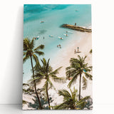 Large black and white abstract canvas depicting fluid shapes, ideal for kitchen wall art or bedroom ambiance.