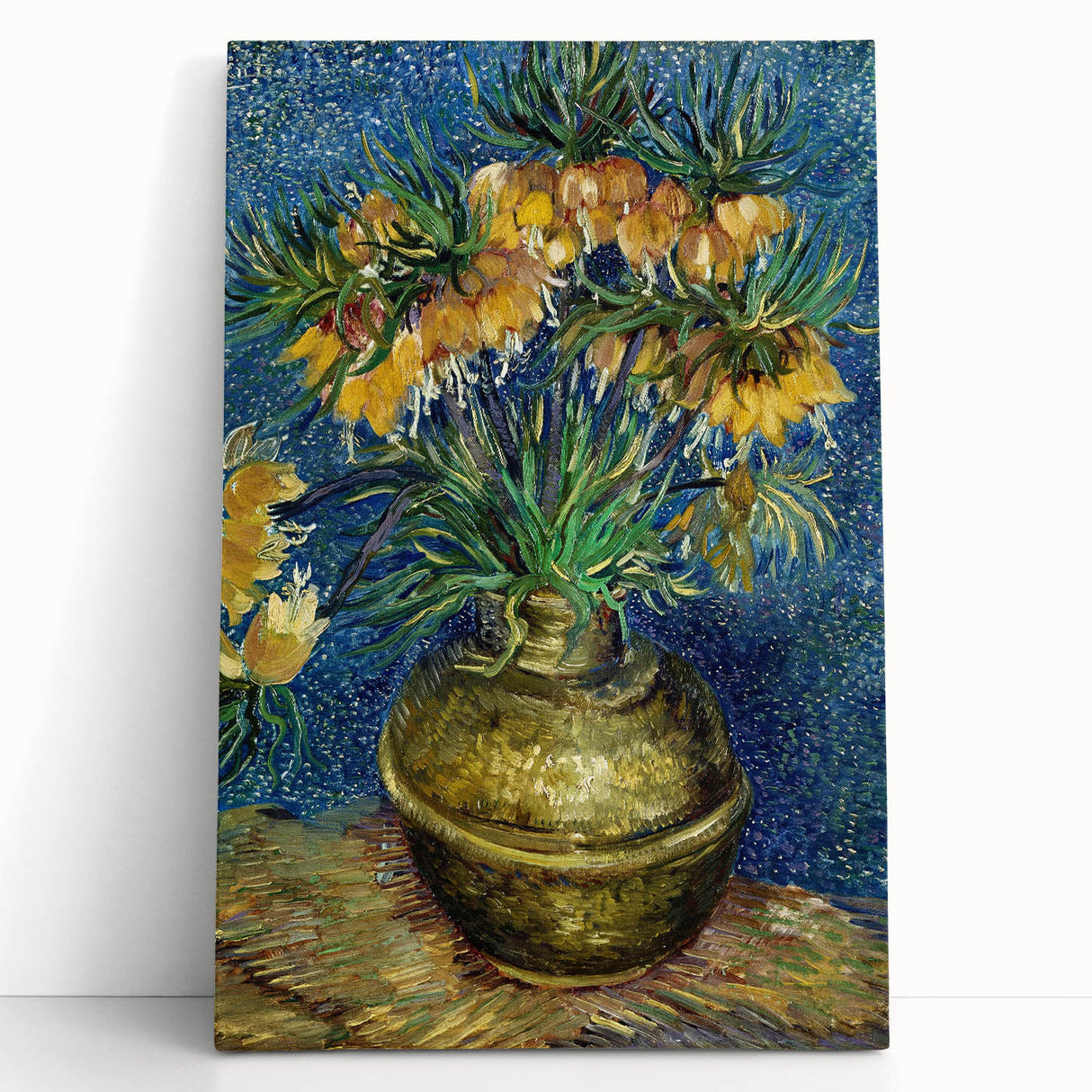 Black and white large canvas print of Van Gogh-inspired artwork, ideal for kitchen wall art or bedroom ambiance.