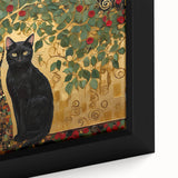 Close-up of a framed abstract floral wall art piece, showcasing vibrant colors and intricate details on a textured canvas, perfect for modern home decor.