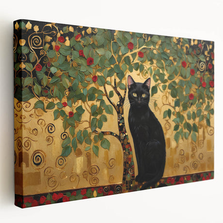 Abstract floral wall art on stretched canvas, showcasing vibrant colors with intricate patterns, side view highlights the depth and texture of the artwork. Perfect for modern home decor.