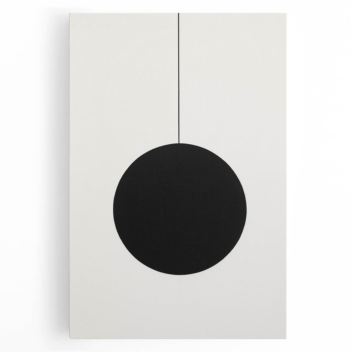Abstract minimalist wall art on stretched canvas featuring soft pastel colors and geometric shapes, ideal for modern home decor. Perfect for creating a serene atmosphere.