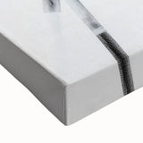 Geometric Abstract Wall Decor – Black & White Line Collision